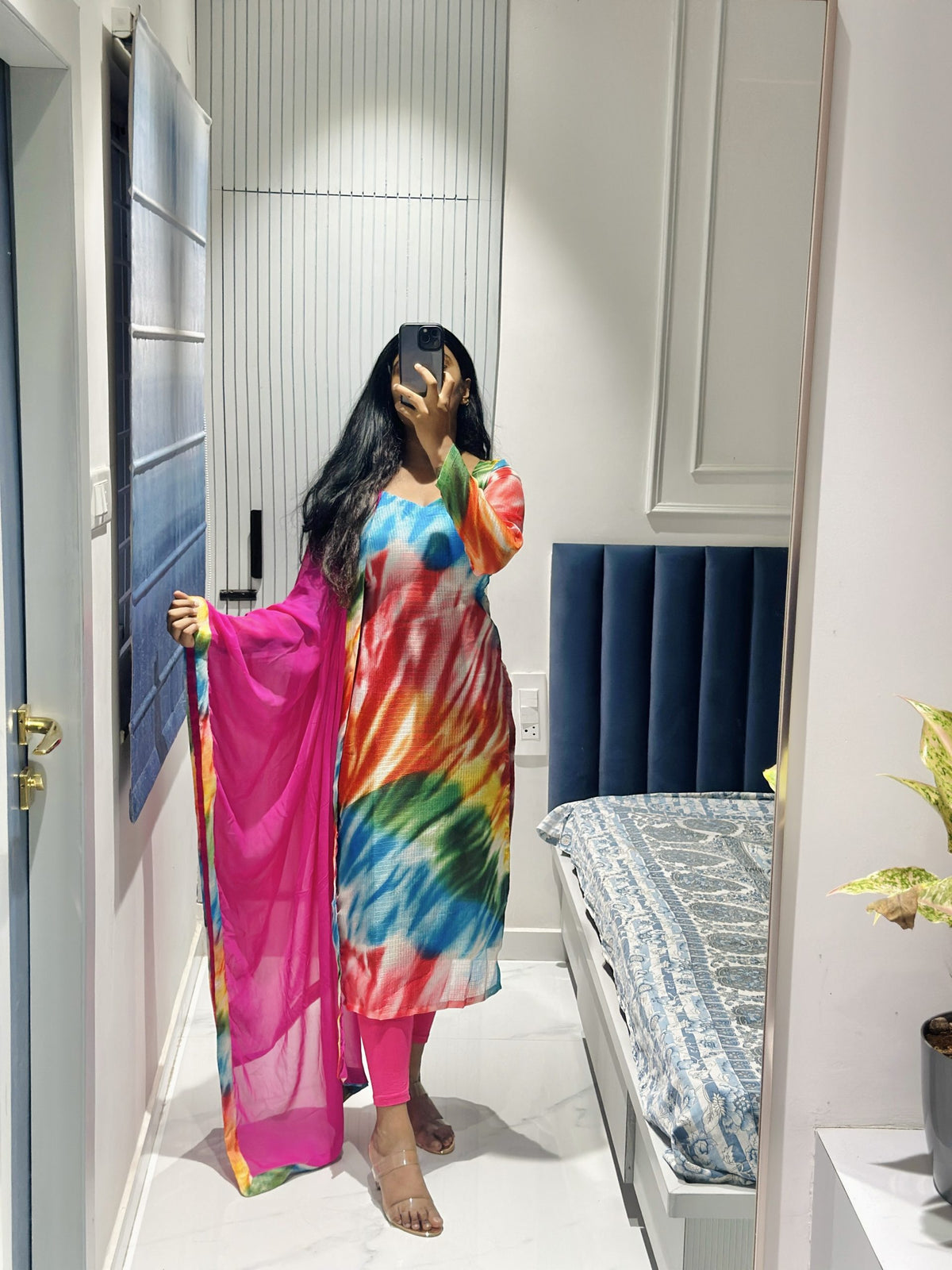 Rainbow kota kurti set in Kota – Kurta Set by Dharvi by Rachana