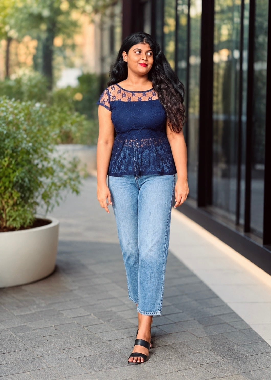 Midnight lace short kurti in Lace – Short Kurti by Dharvi by Rachana