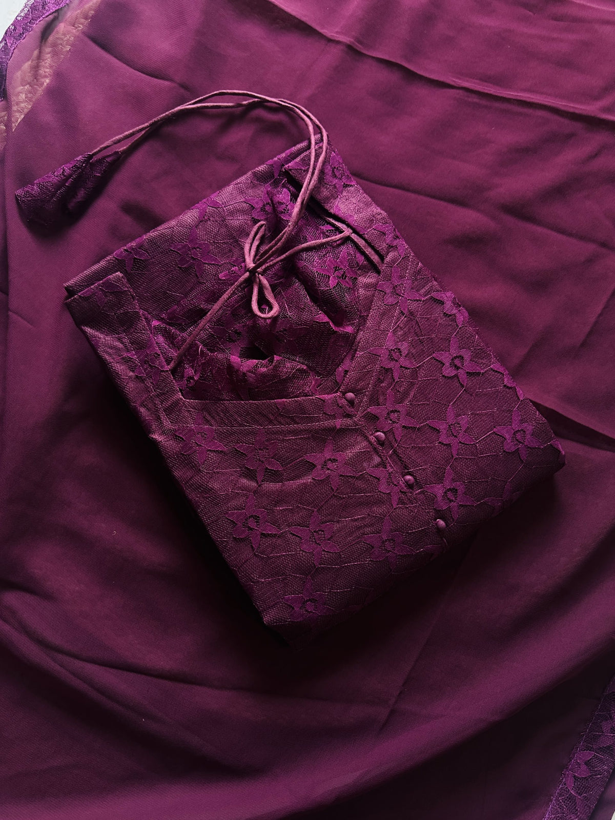 Plum kurti with dupatta – Kurta Set by Dharvi by Rachana