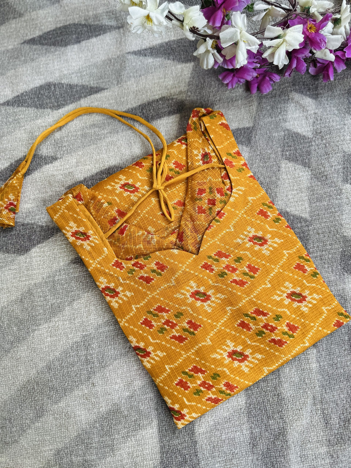 Yellow Kota kurti in Kota – Kurta Set by Dharvi by Rachana