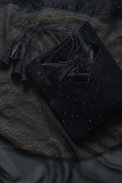 Black viscose tissue set