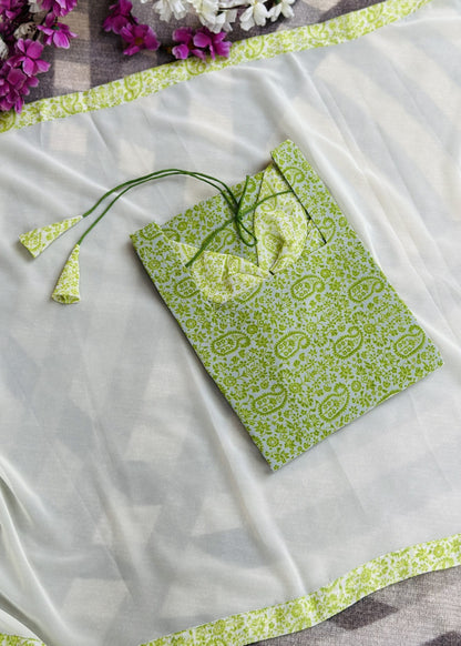Lime green chiffon set